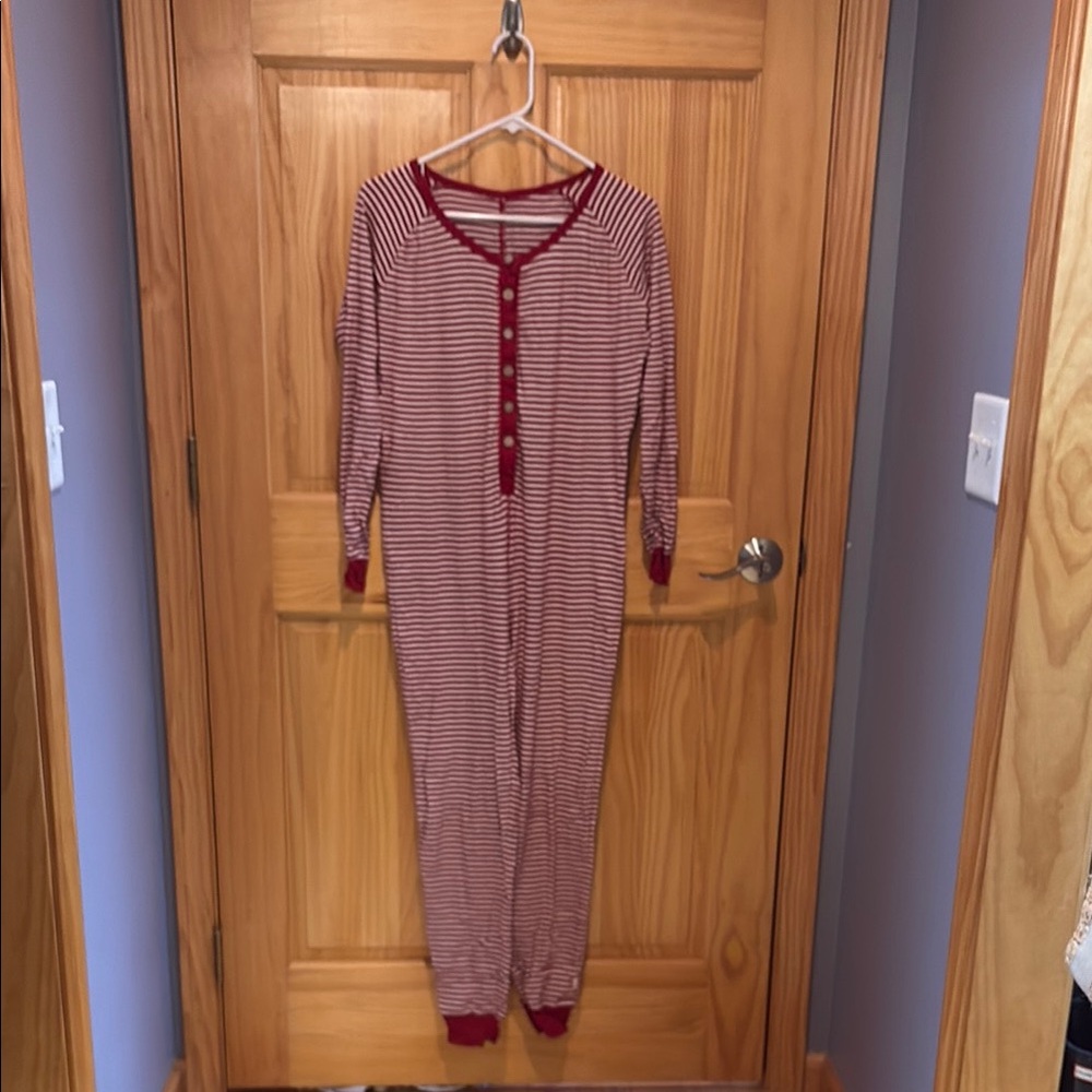 Burt's Bees Baby Red and White Striped Onesie